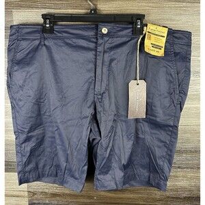 Tailor Vintage Greenwich Slim Fit‎ Shorts Mens 40 Navy Blue Cotton Blend $78